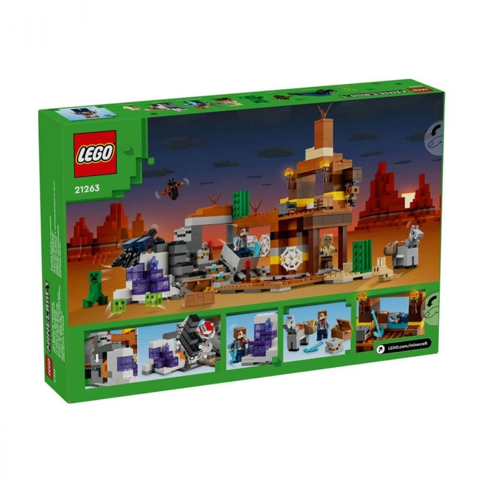 21263 Lego Minecraft Çorak Arazi Maden Kuyusu 538 parça +8 yaş