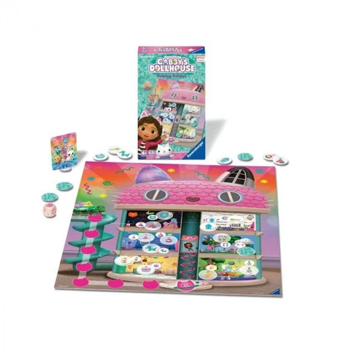 248100 Ravensburger - Gabbys Dollhouse - Seyahat Boy Kutu Oyunu