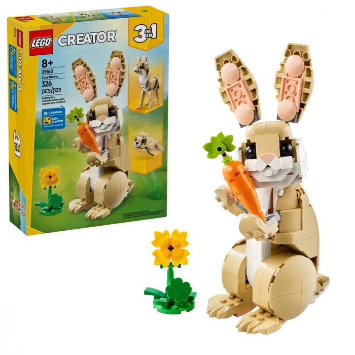 31162 Lego Creator 3in1 - Sevimli Tavşan 326 parça +8 yaş
