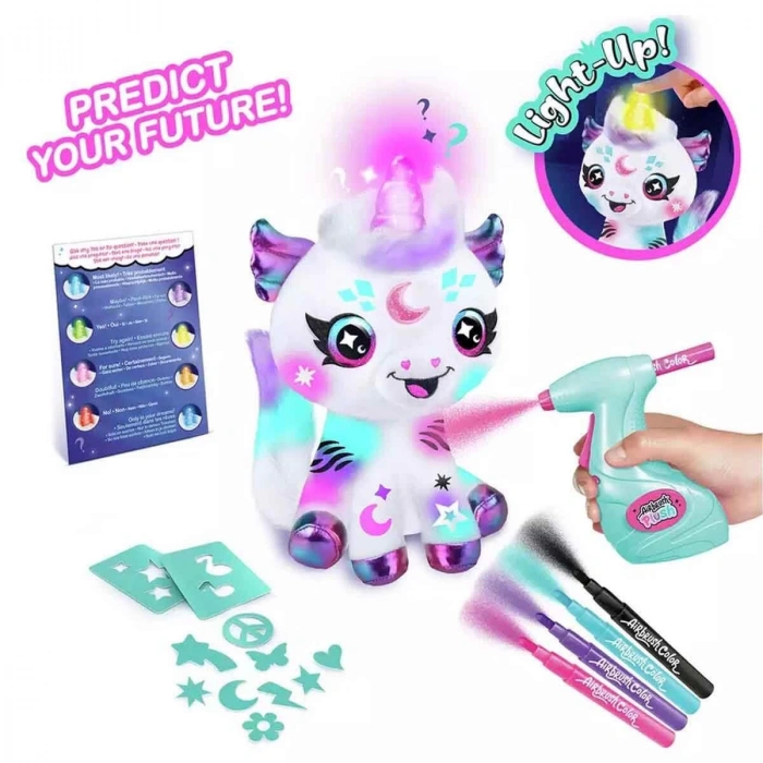 45529 Işıklı Airbrush Peluş Cosmic Unicorn Hobi Seti -Sunman