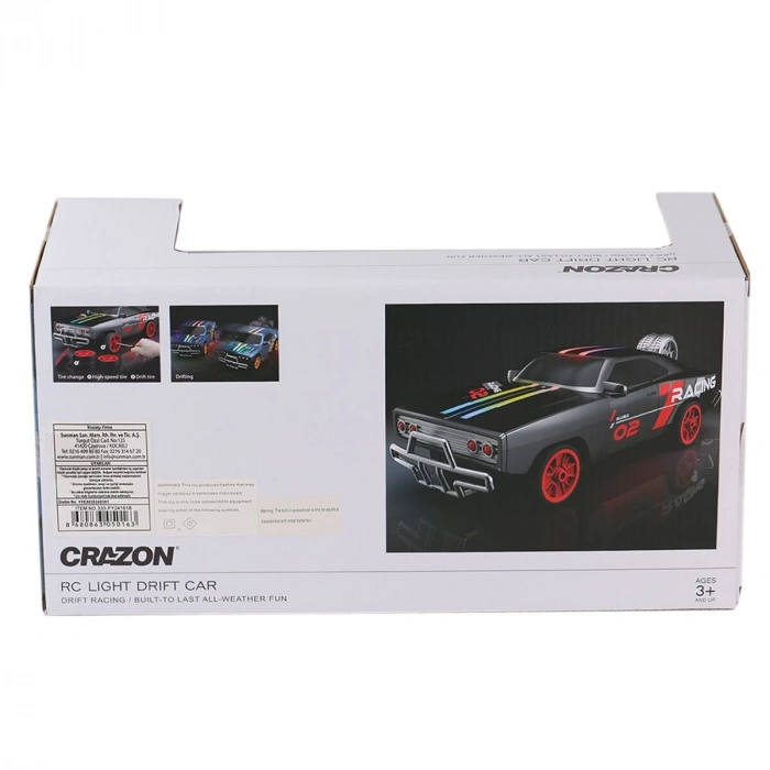 5016 SUN-YFN-CRN-RC ARABA DRİFT FF YEDEK TEKERLEK KUKALI IŞIKLI 7 4V USB 2A