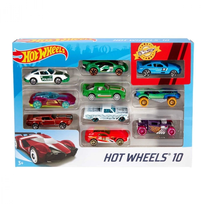 Hot Wheels 10lu Araba Seti, 54886