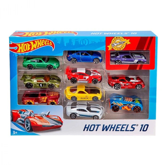 Hot Wheels 10lu Araba Seti, 54886