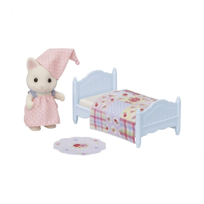5681 Sylvanian Families Çiçekli Kedi Kızın Uyku Seti +3 yaş