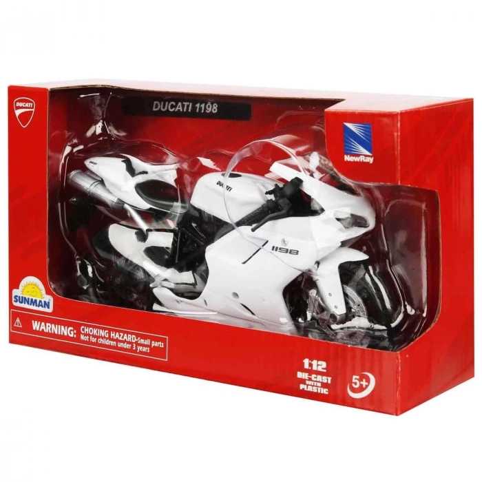 57143 SUN-  Ducatı 1198 Kırmızı  1 :12