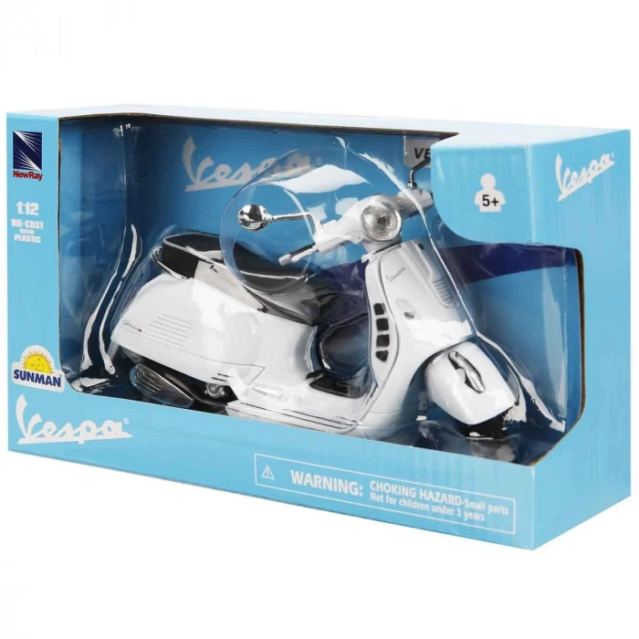 57243 SUN- Vespa  GTS 300 Super Beyaz Motor 1:12