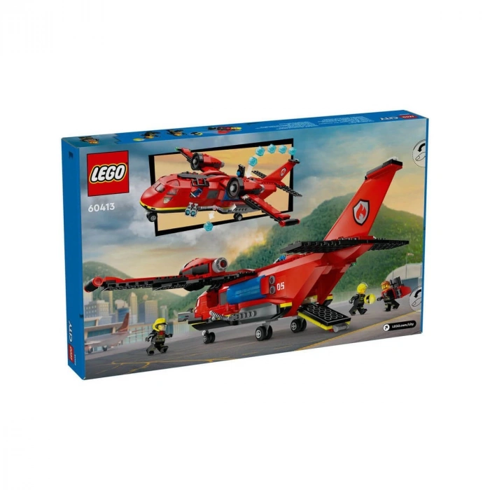 60413 Lego City İtfaiye Kurtarma Uçağı 478 parça +6 yaş