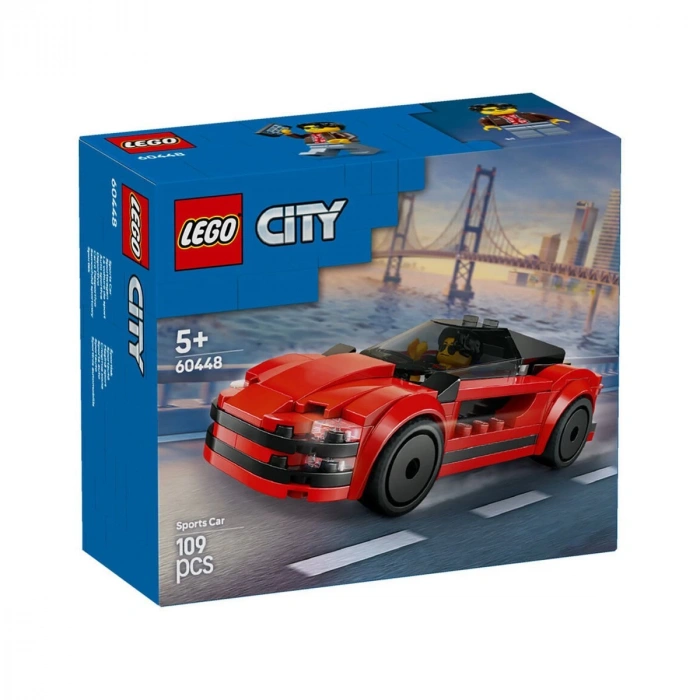 60448 Lego City Kırmızı Spor Araba 109 parça +5 yaş