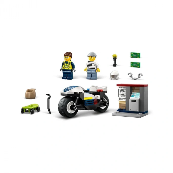 60455 Lego City Polis Motosikleti Takibi 65 parça +4 yaş