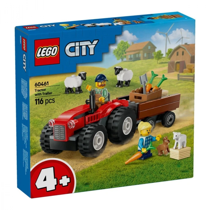 60461 Lego City Römorklu Çiftlik Traktörü 116 parça +4 yaş