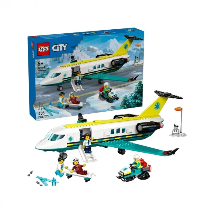 60465 Lego City Helikopter Ambulans Uçağı 403 parça +6 yaş