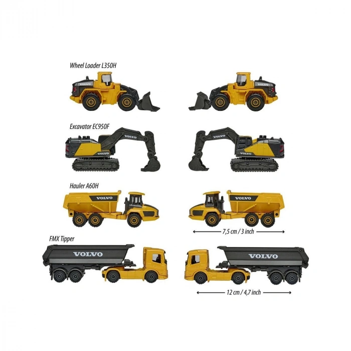 8503105000 Volvo Construction 4 Pieces Giftpack