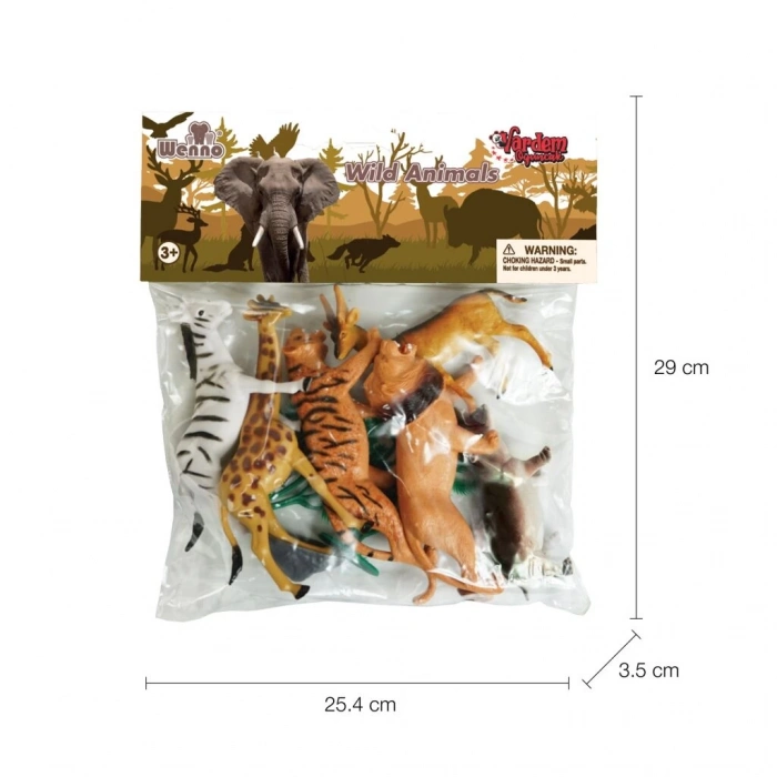 9115,9116,9117 Poşette 9 parça Hayvan Seti