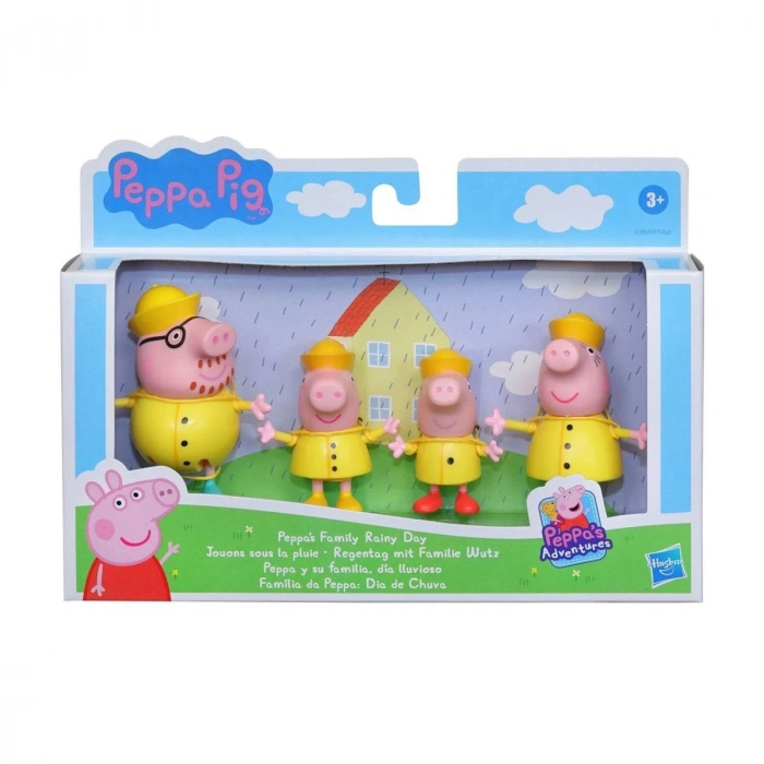 F2171 Peppa Pig ve Ailesi 4lü Figür Seti +3 yaş