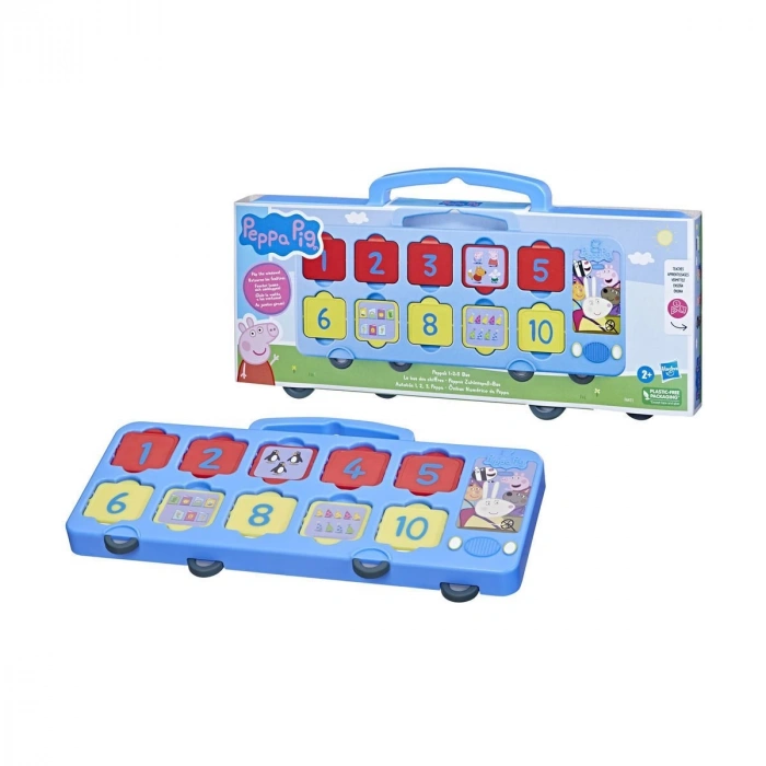 F6411 Peppa Pig ile Öğreniyorum - Okul Otobüsü +3 yaş