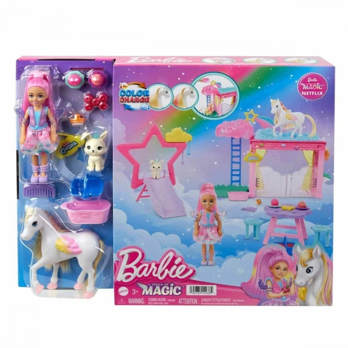 Barbie A Touch Of Magic Chelsea ve Pegasus Oyun Seti, HNT67