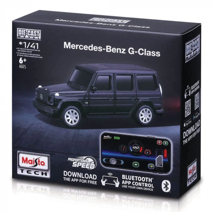 MAY 20052 Maisto 1:41 APP Control Kumandalı Metal Araba - Mercedes-Benz G-C