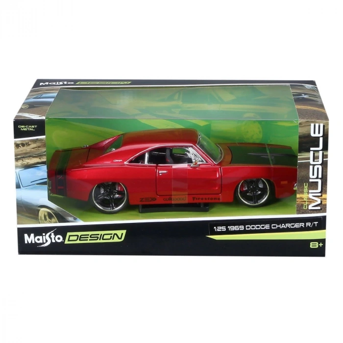 MAY 32537 1969 Dodge Charger R T 1:25 Model Araba -Necotoys