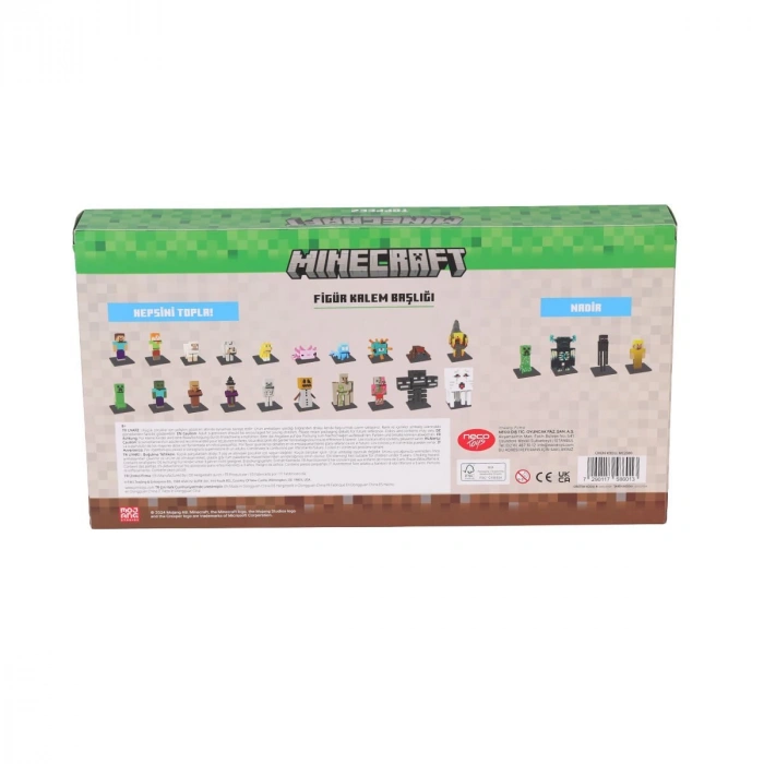 PMI MC2080 Minecraft 3D Figür Toppeez 12li Delüks Set