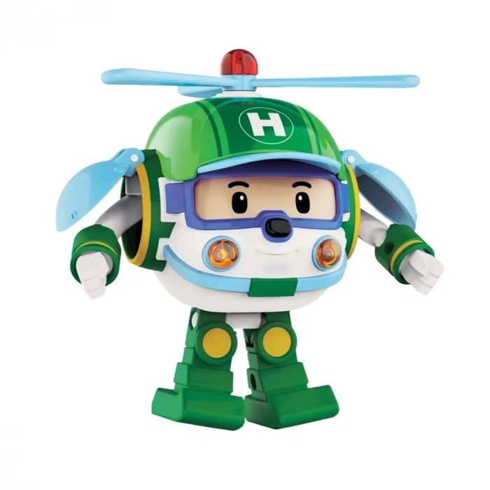 POLI MRT-688 Sesli ve Işıklı Robocar Poli Büyük Transforming Robot Helly -Necotoys