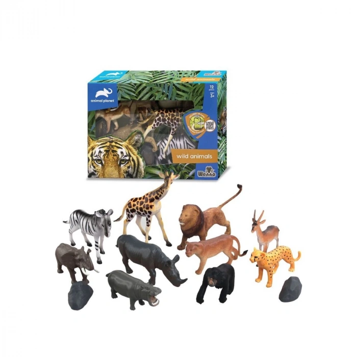 SH-5901 Vardem Kutulu 12 Parça Vahşi Hayvan Seti