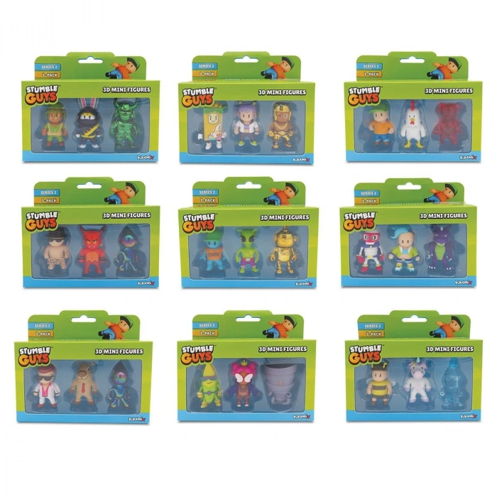 TUY15000 Stumble Guys 3lü Mini Figür S2-SG-30006_3