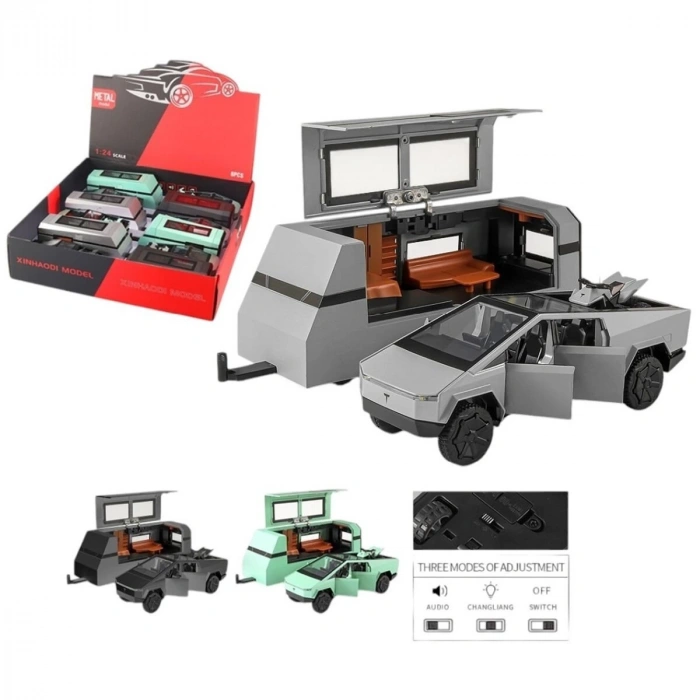 XHD-B3230-Vardem Çek Bırak Işıklı ve Sesli Truck Model Karavan 1:32