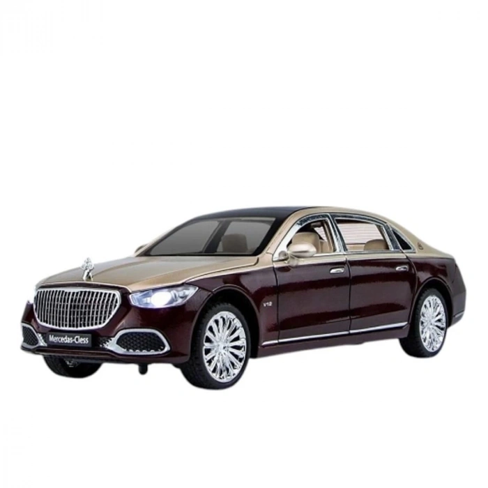 ZHD-B2409 - Vardem  Çek Bırak Işıklı ve Sesli Model MB Metal Araba 1:24