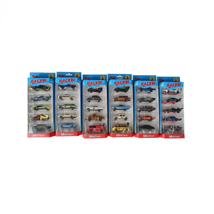ZQ11315 KARTELA 1 64 METAL 5Lİ ARABA