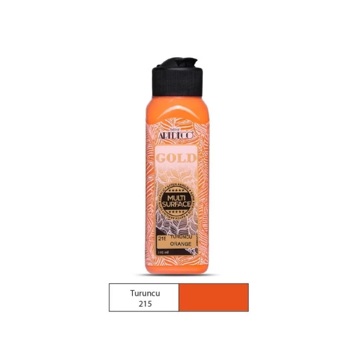 Artdeco Gold Multi Surface Akrilik Boya 140 Ml Turuncu 215