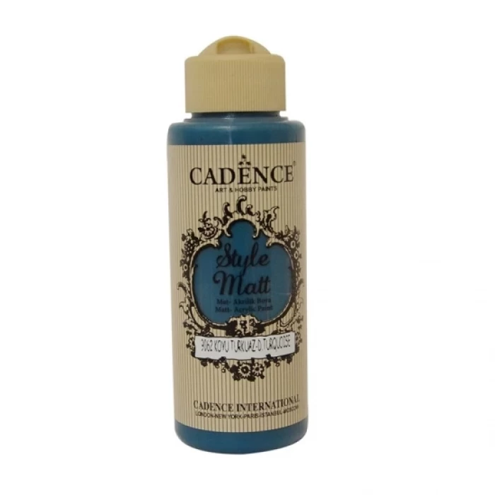 Cadence Style Mat Akrilik Boya S-9062 Koyu Turkuaz 120ml