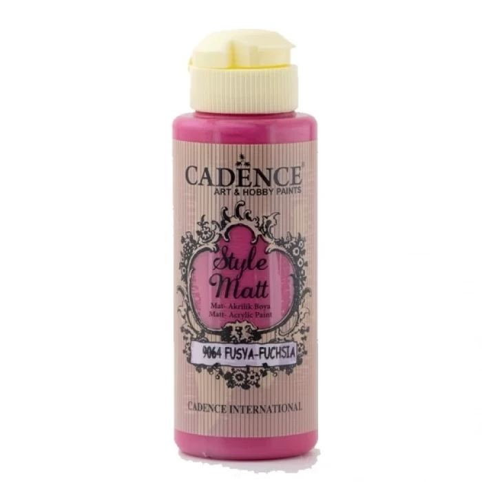 Cadence Style Mat Akrilik Boya S-9064 Fuşya 120ml