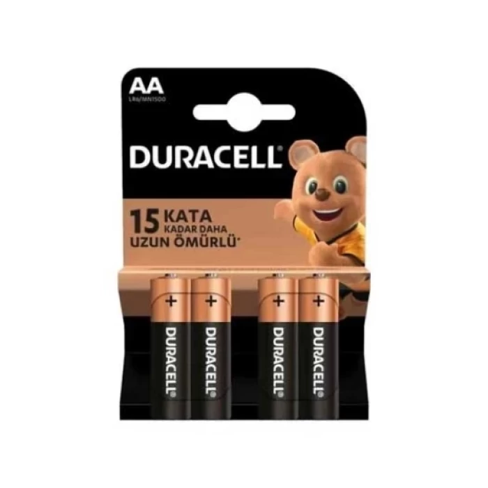 Duracell Kalem Pil 4Lü AA LR6/MN1500