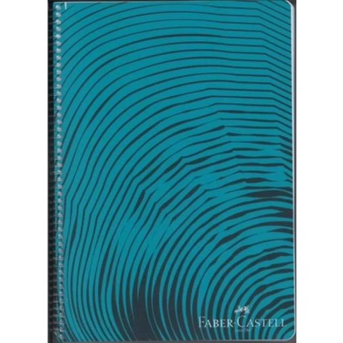 F.C. Defter Plastik Kapaklı Waves Spiralli 100 Yaprak Kareli 5075000437000