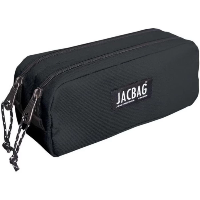 Jacbag Dual Pouch Çift Bölmeli Kalem Kutu Siyah Renk Jac-08