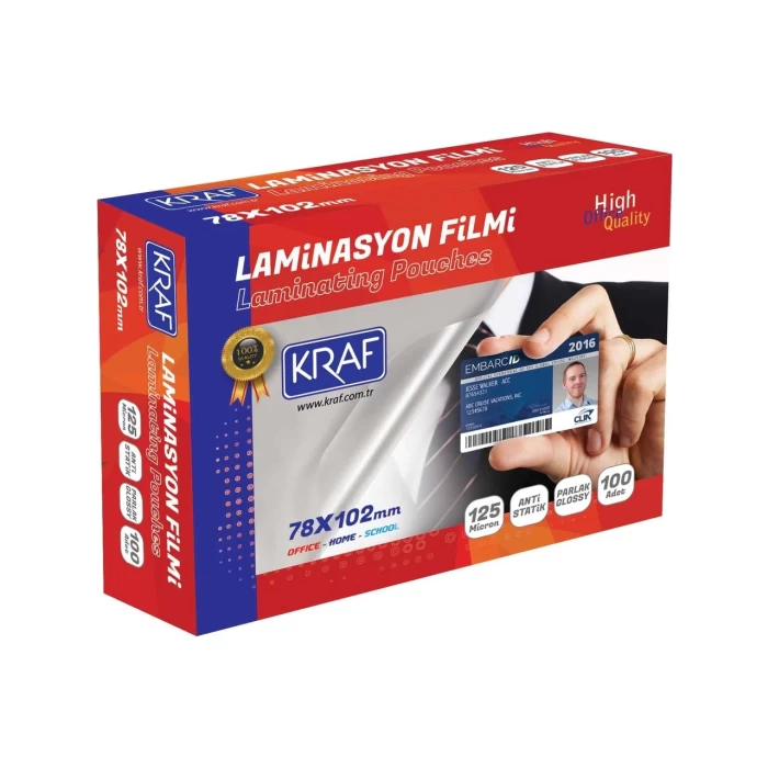 Kraf Laminasyon Filmi Parlak 78X102 125mic 100 Lü 2127