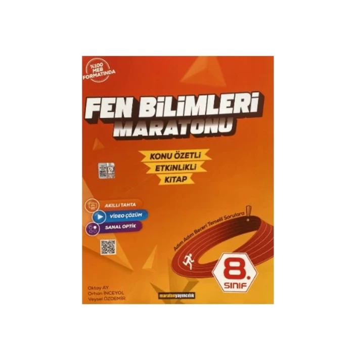 Maraton 8.Sınıf Fen Bilimleri Etkinlikli Soru Bankası