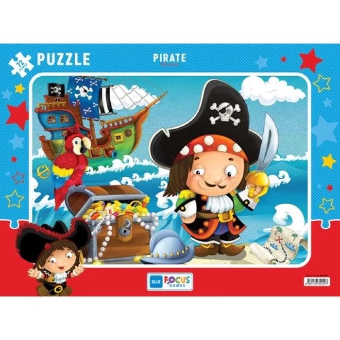 Mavilale Bf016 Orta Boy 72 Parça Puzzle (Karışık)