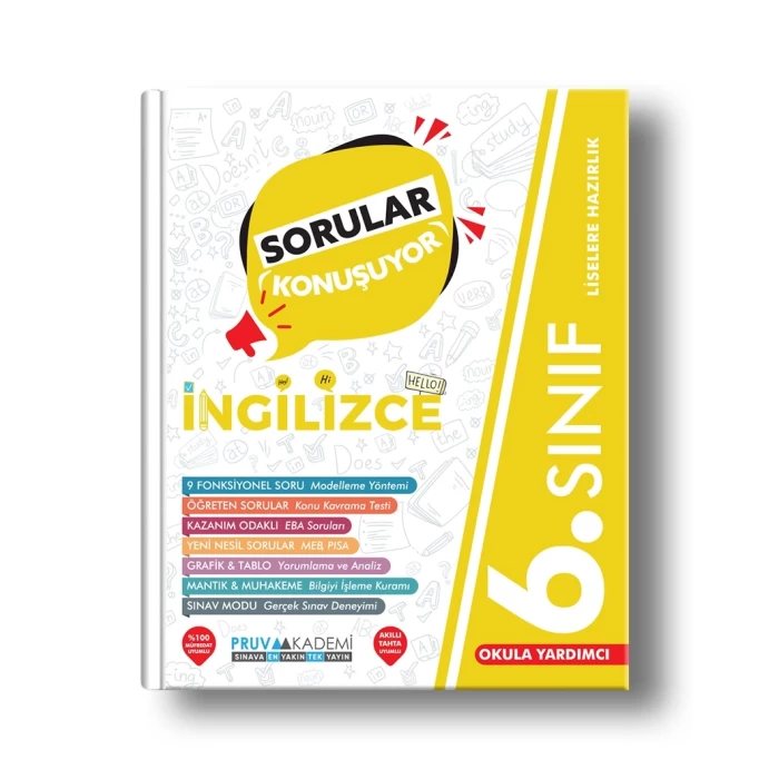 Pruva 6.Sınıf İngilizce Sorular Konuşuyor Soru Bankası