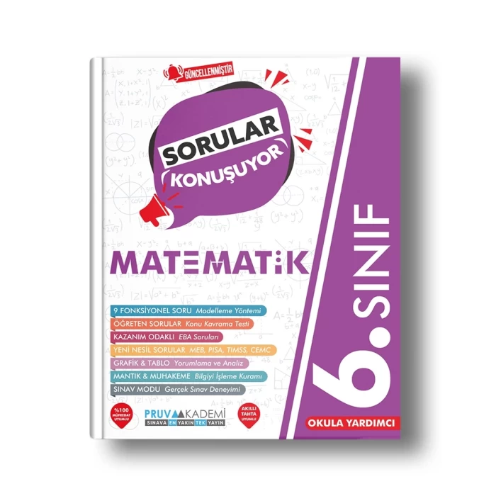 Pruva 6.Sınıf Matematik Sorular Konuşuyor Soru Bankası