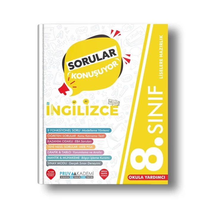 Pruva 8.Sınıf İngilizce Sorular Konuşuyor Soru Bankası