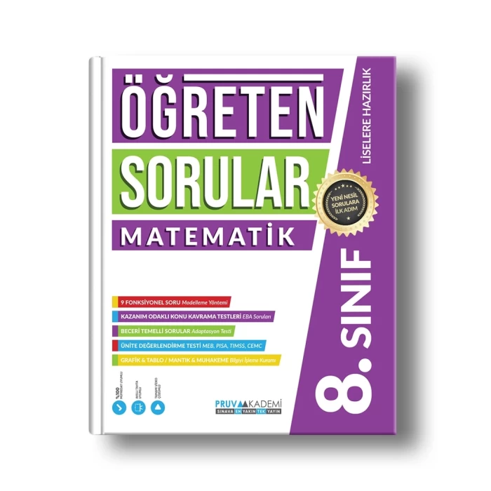 Pruva 8.Sınıf Matematik Öğreten Sorular Soru Bankası