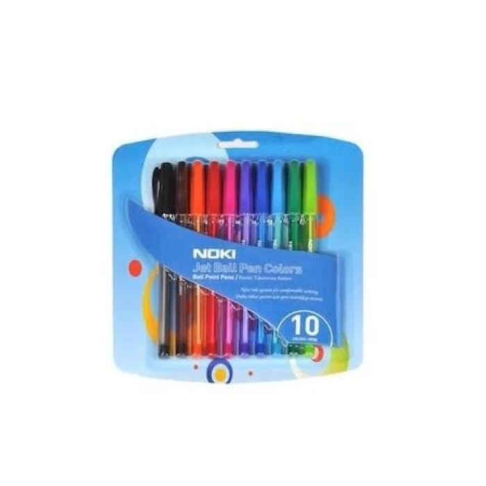 Noki Jet Ball Pen Colours 10 Lu Blisterli Jbpr10