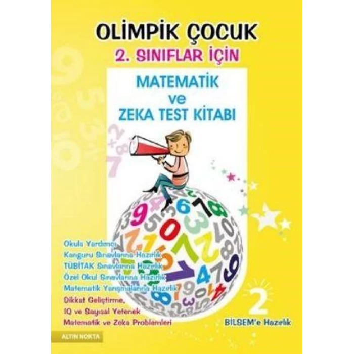 Altınnokta 2.Sınıf Olimpik Çocuk Bilsem Kanguru Olimpiyat Zeka Kitabı