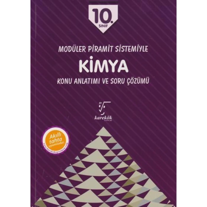 Karekök 10.Sınıf Kimya Konu Anlatımlı Modüler Piramit Sistemi