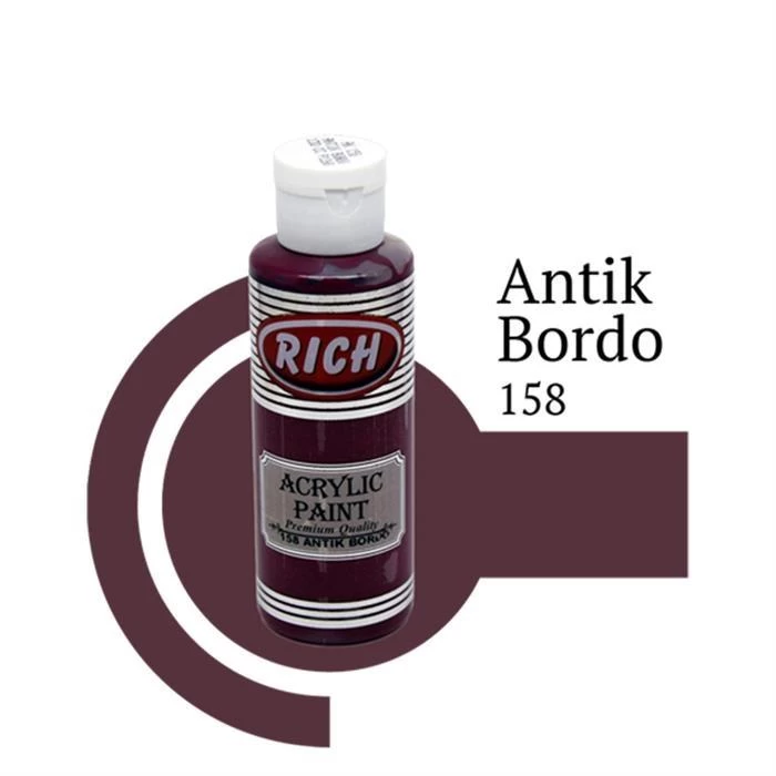 Rich Master Akrilik Boya 120 Cc Antik Bordo Ak-120-158