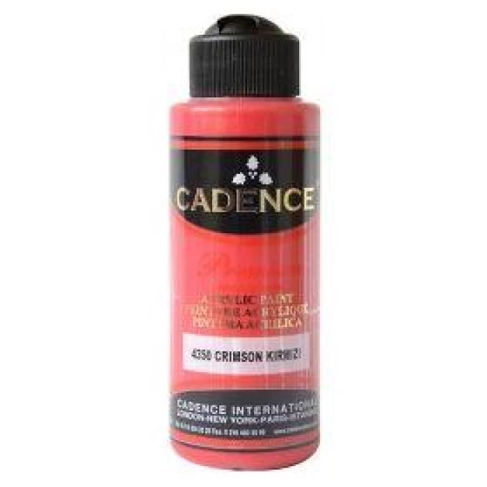 Cadence 120 Ml Su Bazlı Premiım Akrilik Boya 4350 Crımson Kırmızı