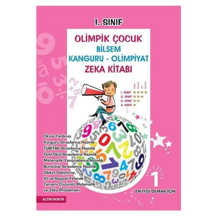 Altınnokta 1.Sınıf Olimpik Çocuk Bilsem Kanguru Olimpiyat Zeka Kitabı