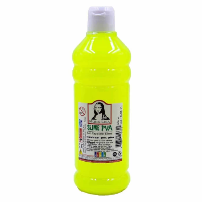 Südor Sıvı Yapıştırıcı Slime Fosforlu Sarı 500 Ml Sl05-11