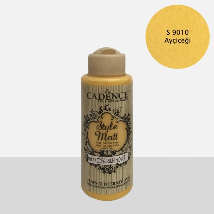 Cadence Style Mat Akrilik Boya S-9010 Ayçiçeği 120ml